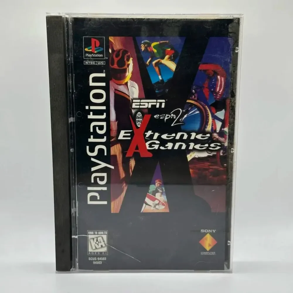 ESPN Extreme Games (Sony PlayStation 1, 1995) Long Box CIB W/Registration Card